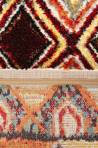 Tapis Amira - Rouge et marron