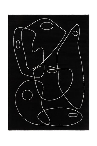 Alfombra Atelier - Negro y marfil