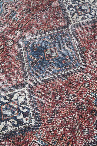 Tapis Oasis - Marron et bleu marine