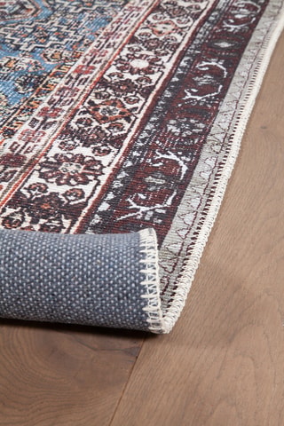 Tapis Oasis - Marron et bleu marine