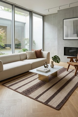 Alfombra de lana Istinto A - Beige