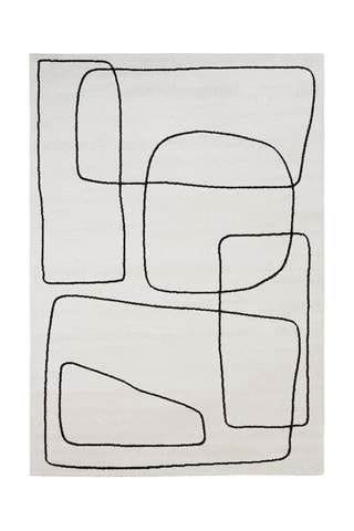 Tapis Atelier - Ivoire et noir