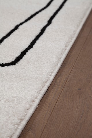 Tapis Atelier - Ivoire et noir