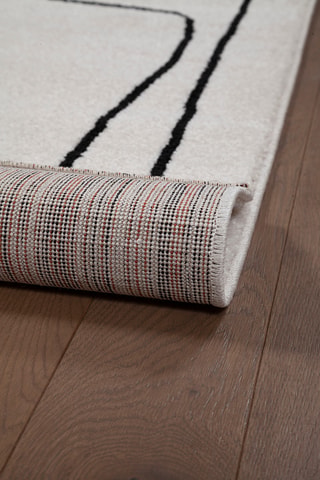Tapis Atelier - Ivoire et noir