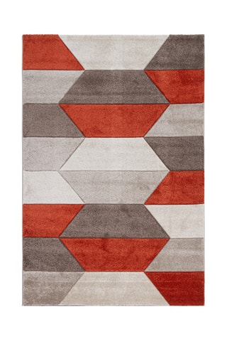 Tapis Carve Geometric - Gris foncé