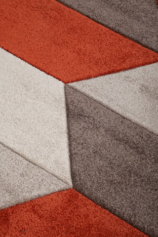 Tapis Carve Geometric - Gris foncé