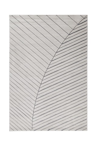 Alfombra Handcarved D - Gris claro