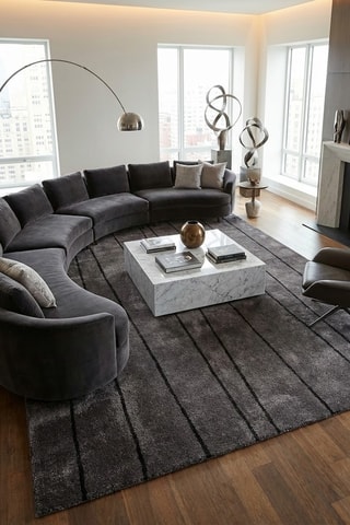 Alfombra Deep - Gris oscuro