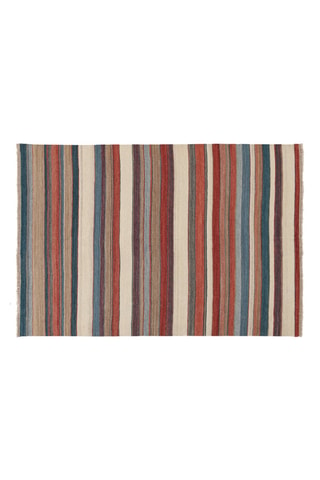 Alfombra de lana Kilim Hippie Des.4 - Rojo teja