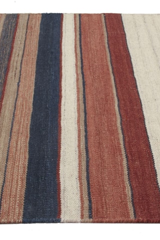 Alfombra de lana Kilim Hippie Des.4 - Rojo teja