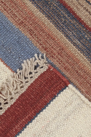 Alfombra de lana Kilim Hippie Des.4 - Rojo teja