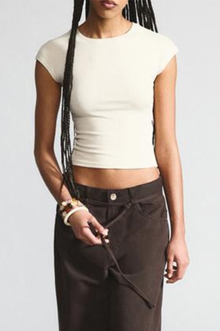 Crop top - Ecru