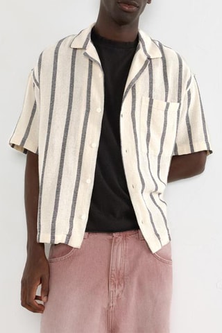Chemise - Ecru et gris