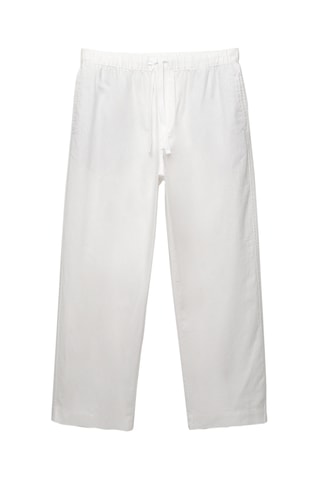 Pantalon en lin - Blanc