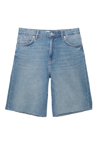 Bermuda boyfriend en jean - Bleu marine