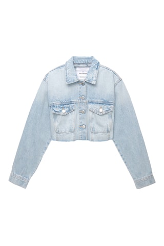 Veste court en jean - Bleu clair