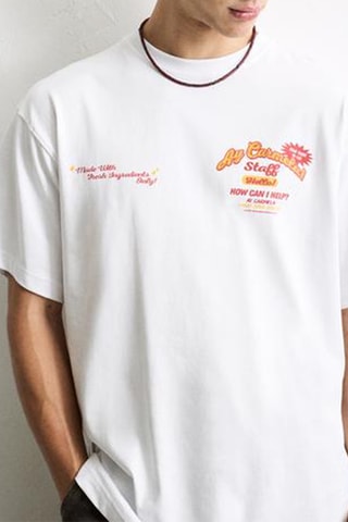 T-shirt relaxed - Blanc