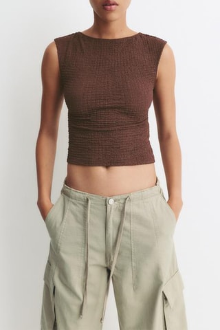 Crop top - Marron