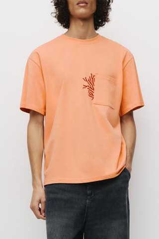 T-shirt relaxed - Orange