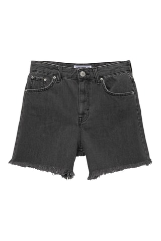 Short en jean - Noir