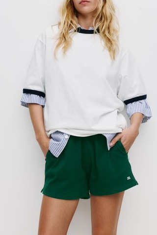 Short taille haute - Vert bouteille