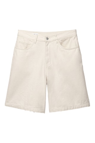 Bermuda en jean - Blanc