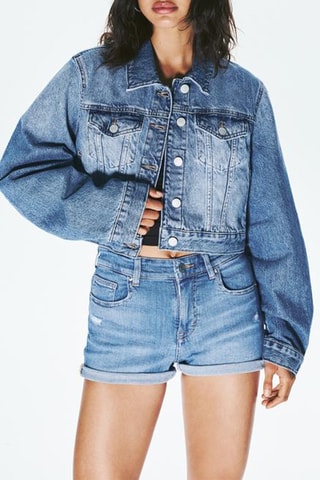 Short en jean - Bleu clair