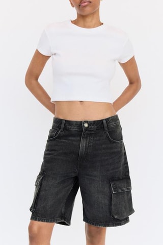 Short en jean - Bleu