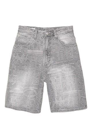 Bermuda en jean - Gris