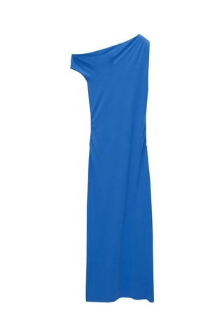 Robe midi - Bleu cobalt