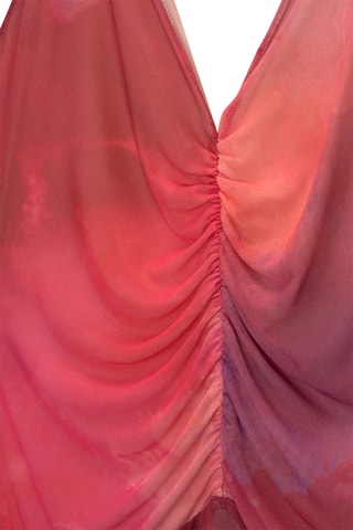 Robe midi tie and dye - Rose