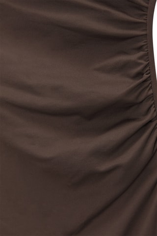 Robe midi - Marron