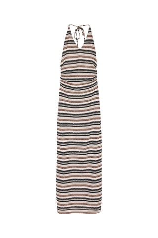 Robe midi - Beige et marron