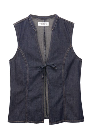 Top en jean - Bleu foncé