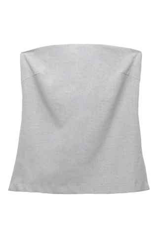 Top bustier - Gris clair