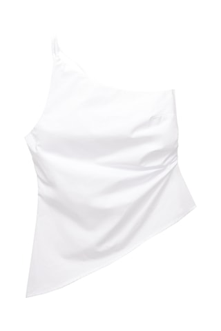 Top asymétrique - Blanc