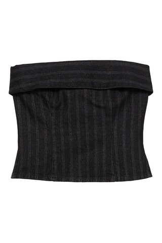 Crop top bustier - Noir