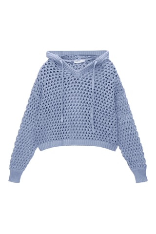 Pull à capuche - Ciel