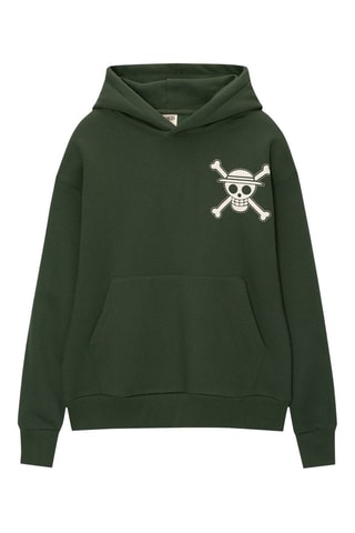 Sweat à capuche One Piece - Vert