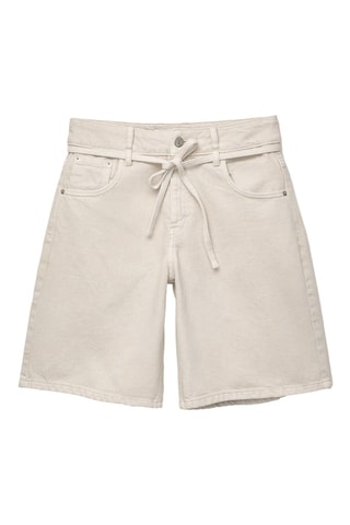 Short en jean - Ecru