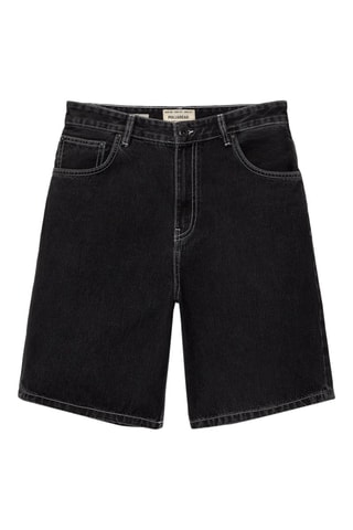 Bermuda en jean - Noir