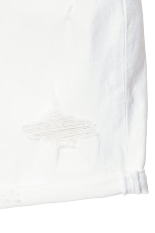 Bermuda slim en jean - Blanc