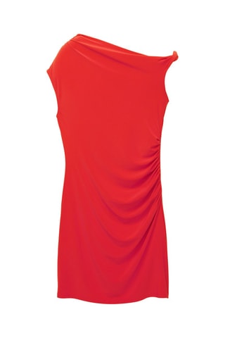 Robe drapée - Rouge