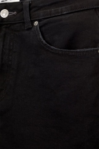 Bermuda slim en jean - Noir