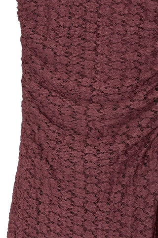 Robe midi en dentelle - Bordeaux