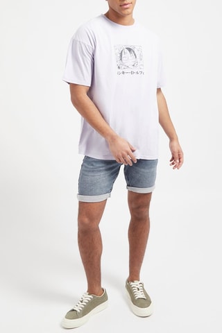 Bermuda en jean Bleu