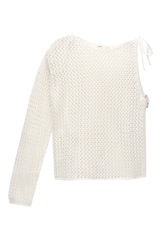 Pull asymétrique - Blanc