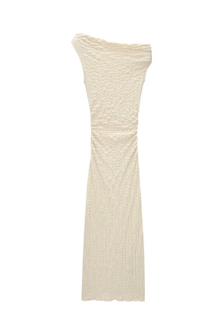 Robe asymétrique - Ecru