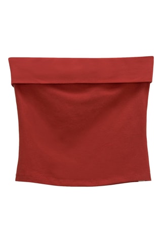 Top bustier - Rouge brique