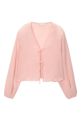 Chemisier en lin - Rose
